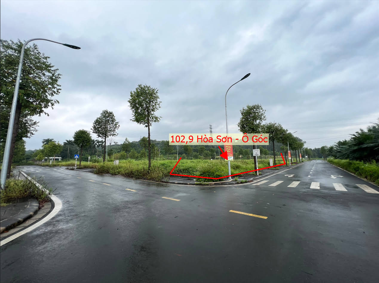 Hình ảnh Bán Đất Ô Góc 2 Mặt Tiền Tại Hòa Sơn Lương Sơn Ngay Cạnh QL21 Giáp Hà Nội
